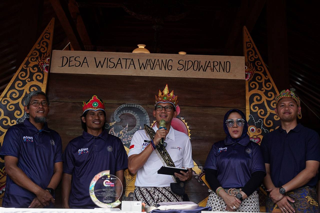 Siaran Pers Unggulkan Wayang Kulit Sebagai Daya Tarik Desa Wisata